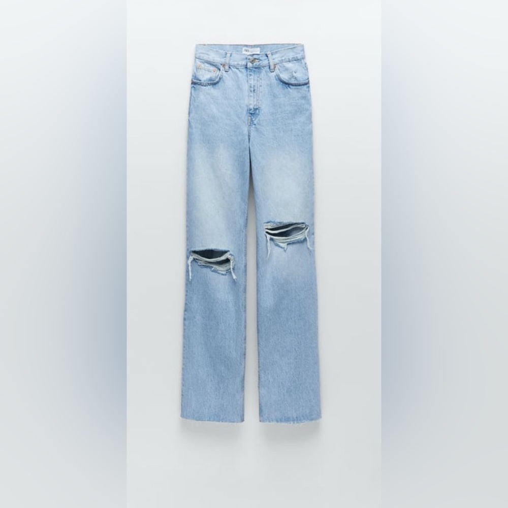 NWT - ZARA - Wide-Leg Hi Rise Jeans
